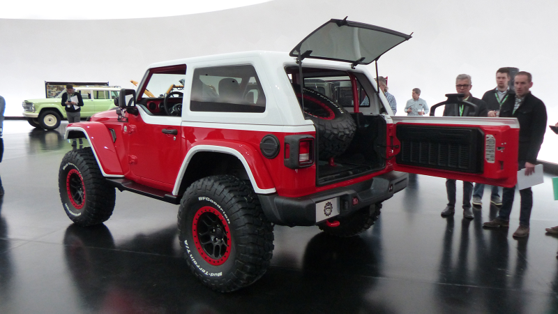 Illustration for article titled The Jeep Jeepster Concept Puts Modern Off-Road Tech Under 1960s Style
